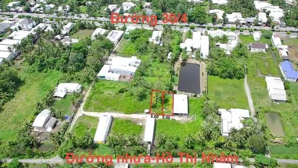 Bán đất mặt tiền dal nhánh 30/4, phường Long Đức 5x20 đất thổ - 370tr Lh: 0377831*** xem đất