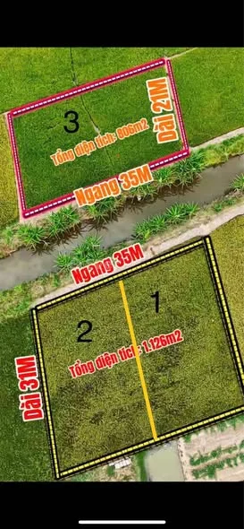 1,9 CÔNG ĐẤT PHƯỜNG GIÁ CHỈ 690TR -------------------- Kênh 3 – sau lưng ĐH Trà Vinh