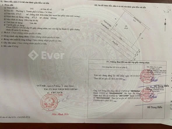 Bán 472.5m ODT khu Tây Nam Ngô Quyền, phường An Xuyên, Cà Mau có 19 phòng khách sạn