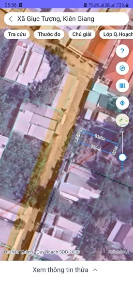 Bán nền 5x18 khu dân cư xã Giục Tượng cũ - xã Châu Thành, An Giang - 550 triệu - 90m²