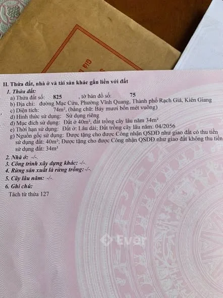—Bán Nền hẻm 97 Liên Hương, Vĩnh Quang, Rạch Giá, An Giang—Giá :790 tr ( thương lượng giấy tờ )