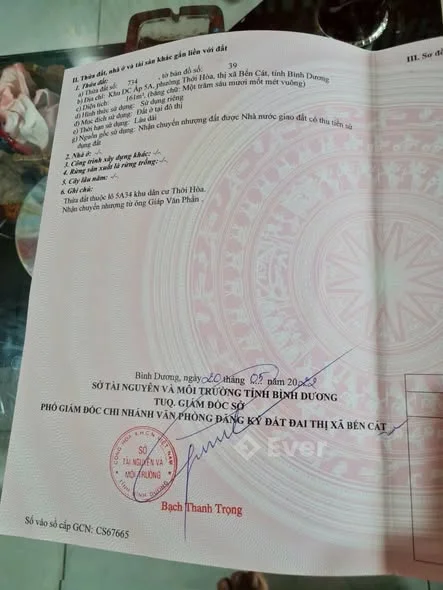 NHÀ BÁN CHÍNH CHỦ MỸ PHƯỚC 4 _ BẾN CÁT _ BÌNH DƯƠNG Diện tích 161m ( 5,37* 30 )