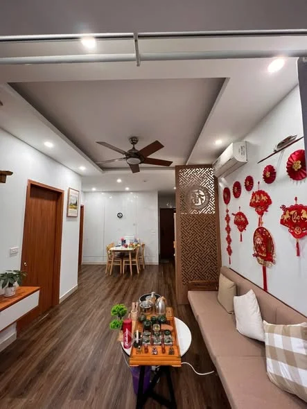 Căn tầng trung tòa A - Chung cư Báo nhân dân - Dtich 56 m 2 ngủ 1VS