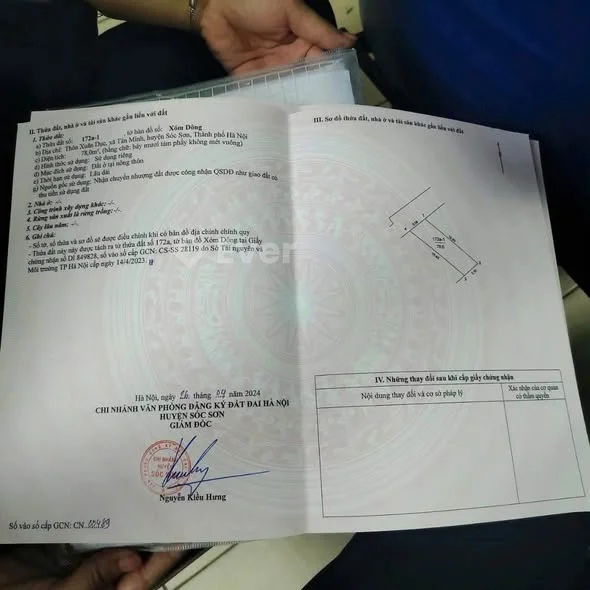 Đất trục chính làng Xuân Dục,Sóc Sơn DT 78m Giá chỉ hơn 2 tỷ đồng Lh/ 0332546*** zalo e