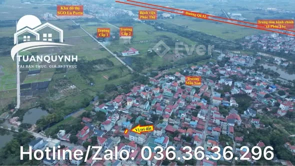 BÁN LÔ ĐẤT F0 – PHÚC HOÀ, PHÚC THỌ | GIÁ ĐẦU TƯ Vị trí đẹp, tiềm năng tăng giá rõ nét