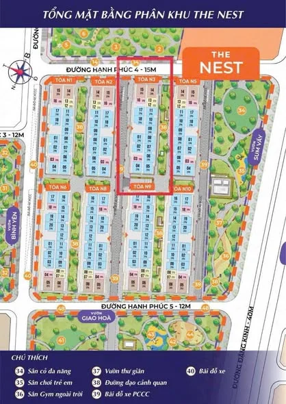 Em Còn Căn 2PN Toà N3 Đông Bắc Có Hầm View Thoáng Mát Phân Khu THE NEST Vinhomes Tràng Cát