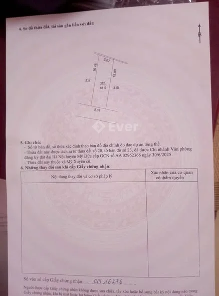 LÔ DUY NHẤT TẠI LÕI DÂN CƯ BỘT XUYÊN – PHÚC SƠN – HÀ NỘI Diện tích: 81m²