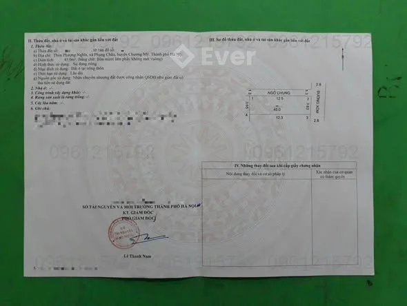 Bán đất ô góc 2 mặt ngõ ô tô tại Phượng Nghĩa, Chương Mỹ