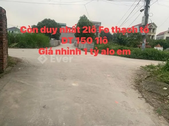 Bán lô đất F0 tại Thạch Tổ