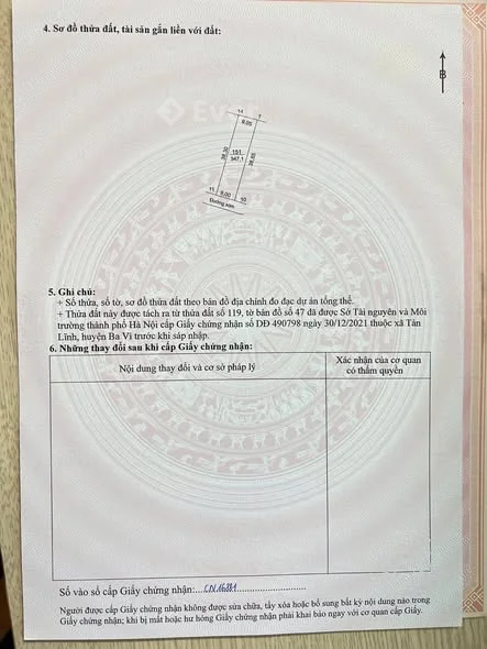 Bán mảnh đất đẹp tại Tản Lĩnh, Ba Vì, Hà Nội