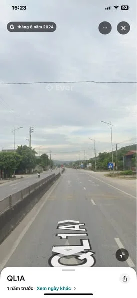 Bán lô đất quốc lộ 1A phường Trúc Lâm . Đất hướng đông . Diện tích 6x24 full tc