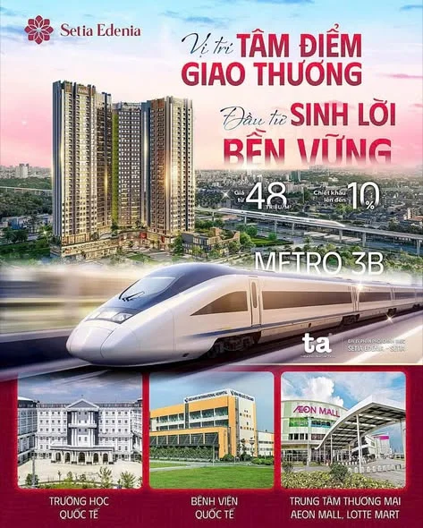 𝐒𝐄𝐓𝐈𝐀 𝐄𝐃𝐄𝐍𝐈𝐀 - 𝐌𝐀𝐋𝐀𝐘𝐒𝐈𝐀 (𝐠𝐢𝐚́ 𝐭𝐮̛̀ 𝟒𝟖𝐭𝐫/𝐦𝟐, chưa bao gồm chiết khấu)