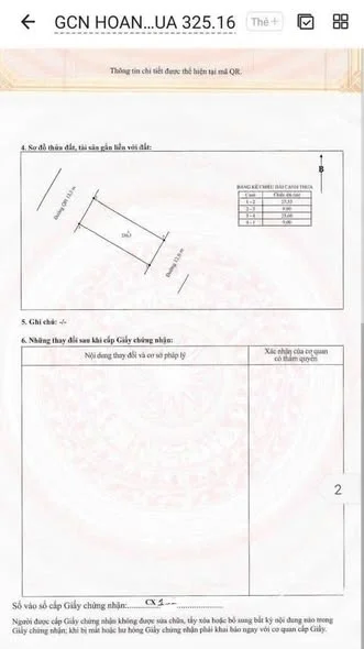 Bán lô đất A6, KQH thôn Giáp Nam, tp Huế