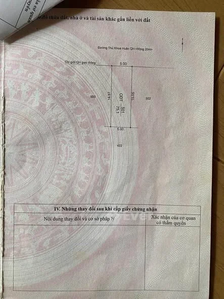 Bán nhà cấp 4 mặt tiền đầu Thủ Khoa Huân