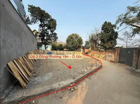Đất Phú Nghĩa - Chương Mỹ - Hà Nội - Diện tích 116m2 - Lô góc 2 mặt thoáng - Đường rộng thông