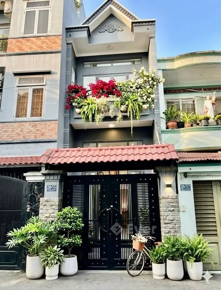 *** Giá < 6.8 tỷ TL > !!! Mặt tiền hẻm 6 m thông gần Cityland Vị trí: hẻm 317 Thống Nhất