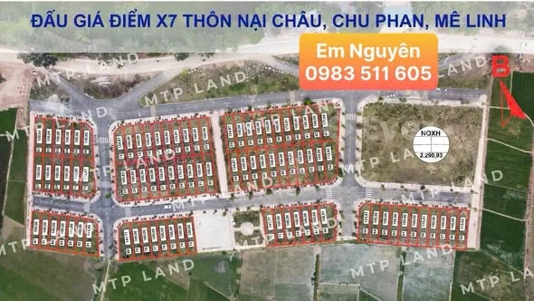 Chính chủ gửi bán một số lô đẹp tại đấu giá Nại Châu – Yên Lãng – Hà Nội