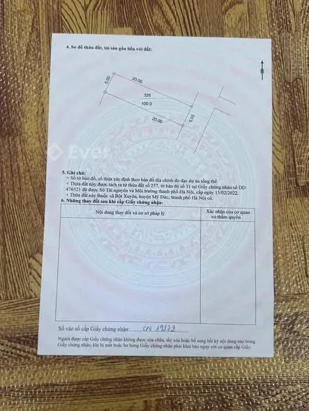 VỊ TRÍ VÀNG MẶT ĐƯỜNG KINH DOANH – BỘT XUYÊN, MỸ ĐỨC, HÀ NỘI