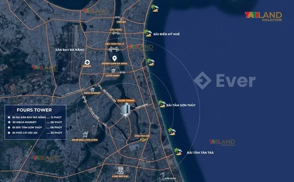 Căn hộ CC tại FourS Tower, Vỉew sông view biển ra thẳng biển sơn thuỷ thì 5 phút.- diện tích 33m²