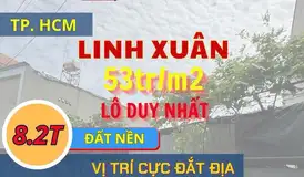 153M2 CHỈ 53TR/1M2 LÔ ĐẤT HIẾM DUY NHẤT CÒN SÓT LẠI - XÂY CHDV - PHÂN LÔ XÂY NHÀ ĐẸP - 8,15 tỷ - 153m²