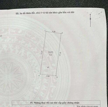 YÊN HÒA, CẦU GIẤY: 75M - 4T - MT: 4,6m giá 15,5 tỷ - 2 MẶT THOÁNG - TRUNG TÂM CẦU GIẤY.