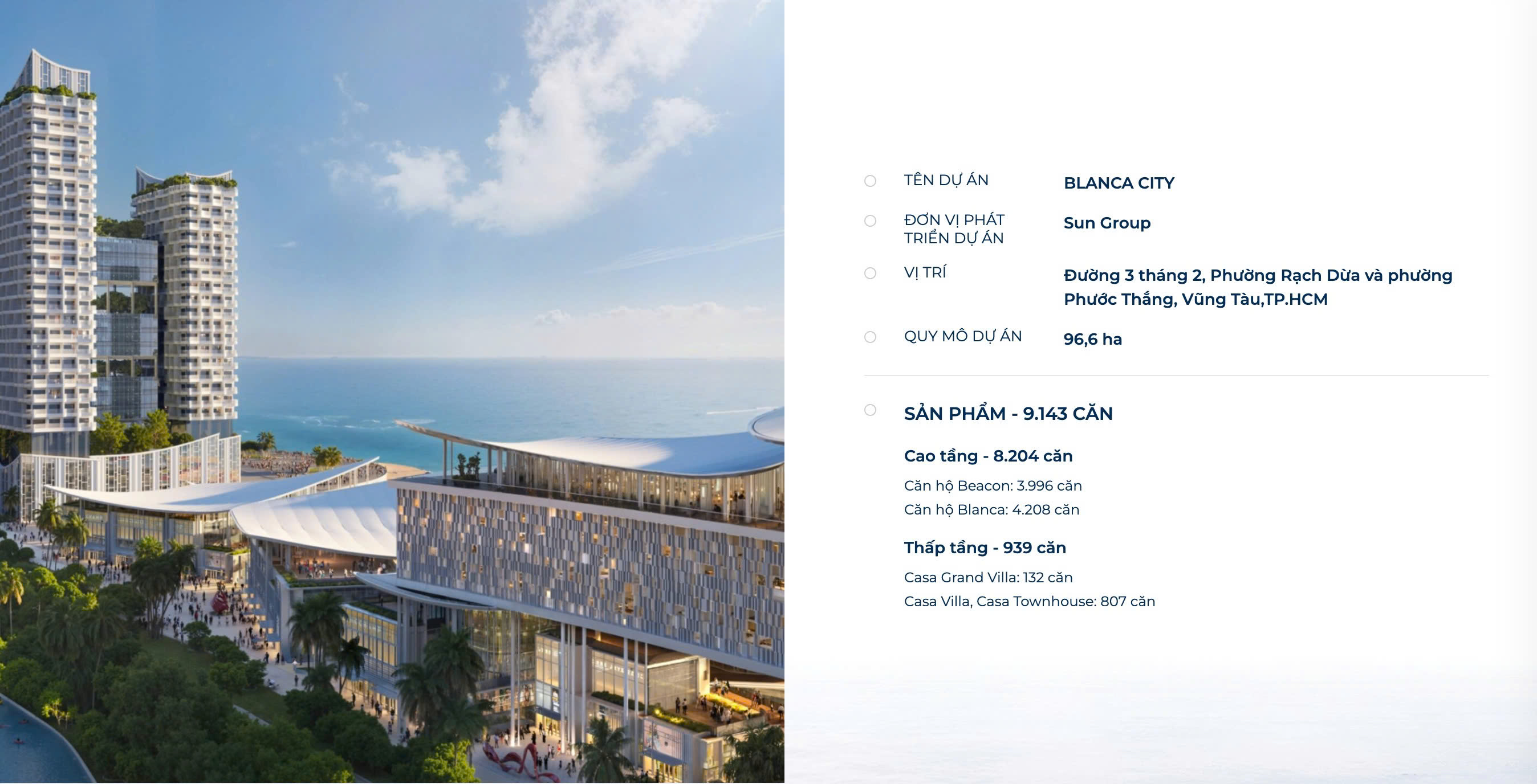 CĂN HỘ GÓC 2PN BLANCA CITY Duy nhất 1 căn còn lại – View trực diện Công viên nước Sun World