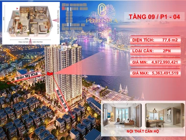🌟 CĂN GÓC 2PN DUY NHẤT – PENINSULA ĐÀ NẴNG 🌟