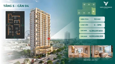 SỐC! CĂN HỘ 3PN, 112M² - NGAY TRUNG TÂM ĐÀ NẴNG CHỈ 56TR/M²