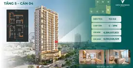 SỐC! CĂN HỘ 3PN, 112M² - NGAY TRUNG TÂM ĐÀ NẴNG CHỈ 56TR/M² - 6,27 tỷ - 112m²