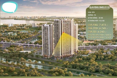 BÁN CĂN HỘ 2PN SM2.21.12 – GREENERA SOUTHMARK LAVISH – VIEW ĐẸP, VỊ TRÍ TRUNG TÂM, GIÁ TỐT