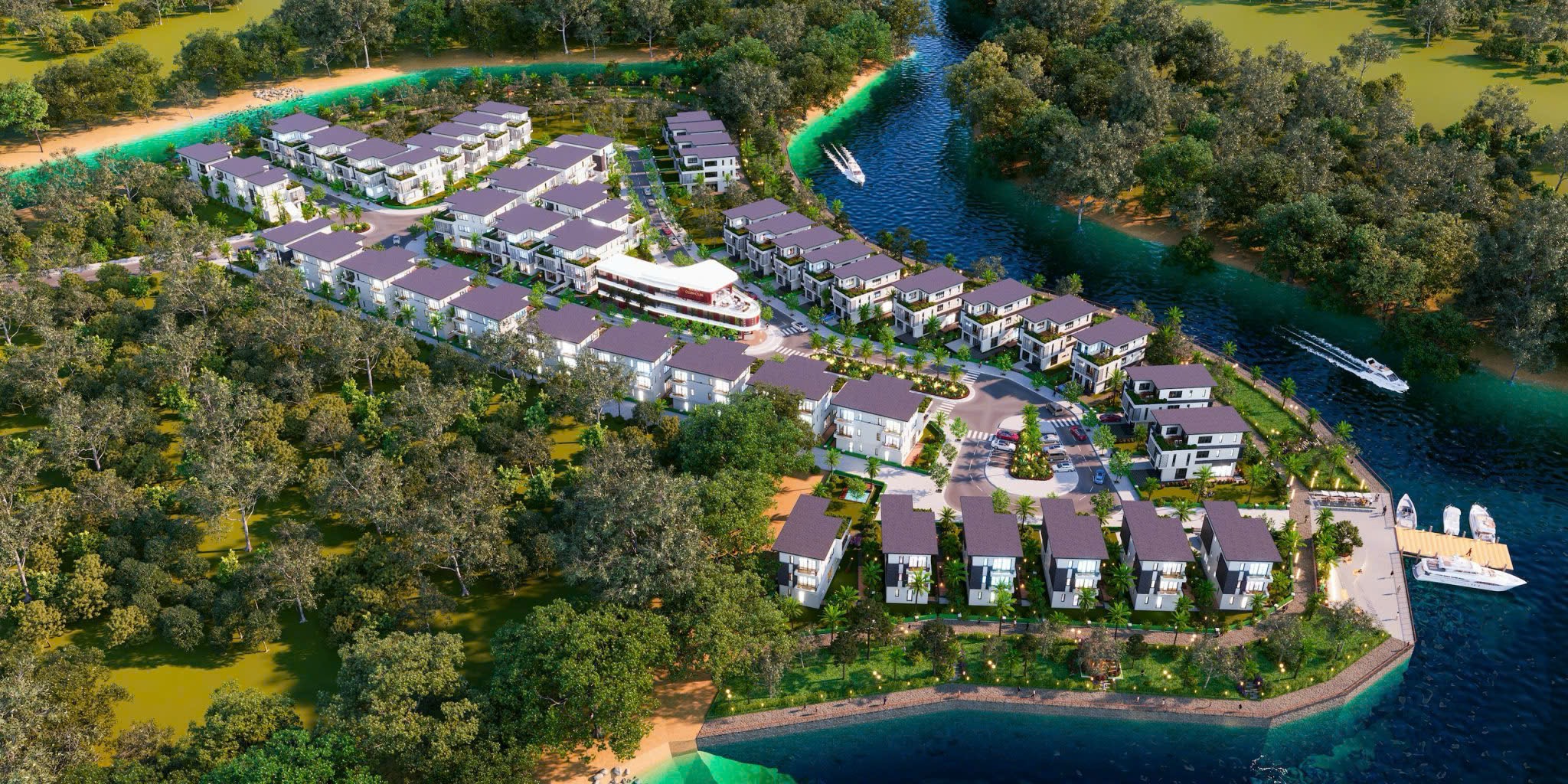 Biệt thự ven sông đẹp nhất trung tâm Phú Quốc độc nhất căn song lập 220m2 Rivera Villas Phú Quốc