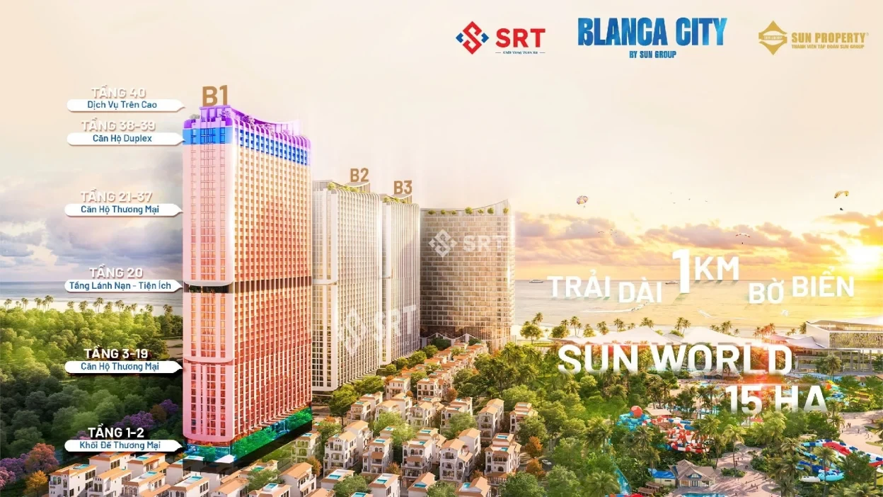 Căn Hộ 1PN & 2PN View Biển + Đường Hoa BLANCA CITY VŨNG TÀU tặng tiền mặt 200 triệu CK thêm 5%
