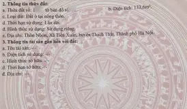 Bán lô đất 133m2 tại Nhòn Yên Xuân Hà Nội giá 29tr/m2 - 3,86 tỷ - 133m²