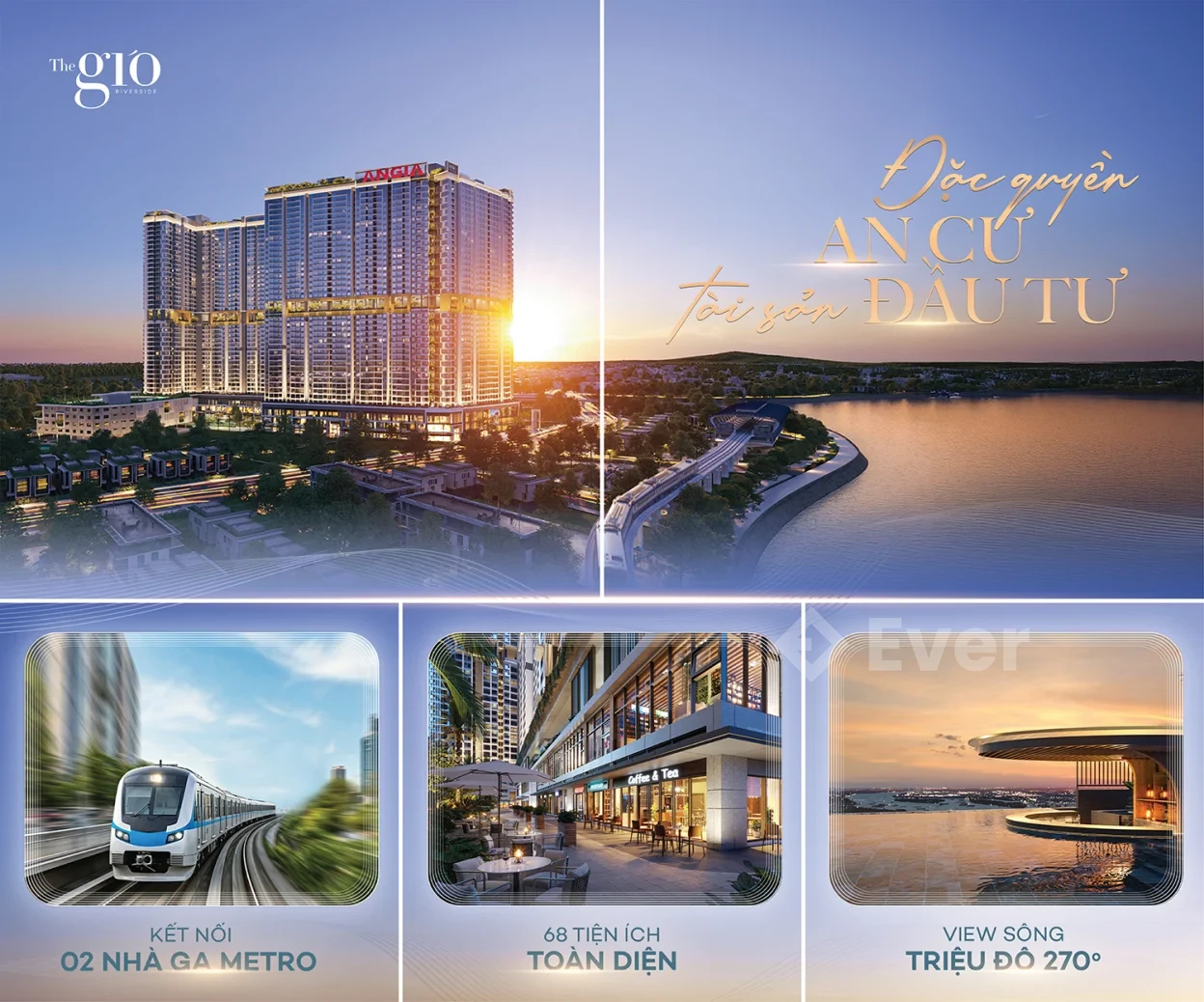 Căn 2PN góc A-XX.11 View Sông - The Gió Riverside tầng cao cực đẹp hiếm còn lại giá gốc CĐT