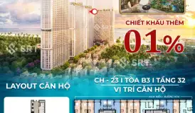 Cặp căn liền kề hiếm Sun World + View biển, tầng 32 B3 Blanca City căn studio chỉ từ 3,x tỷ/căn - Thỏa thuận - 34.9m²