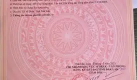 Bán đất trung tâm thi trấn M'răk. Diện tích (10x22)m2, TC 60m2. Sổ hồng riêng